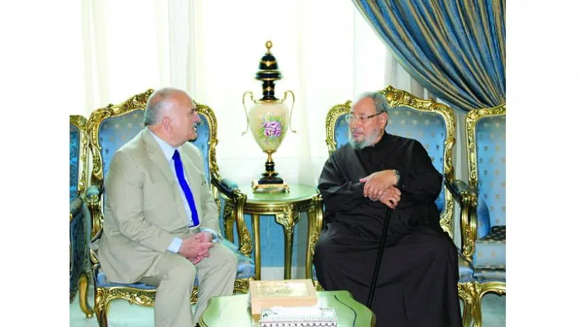 القرضاوي يلتقي الأمير الحسن بن طلال