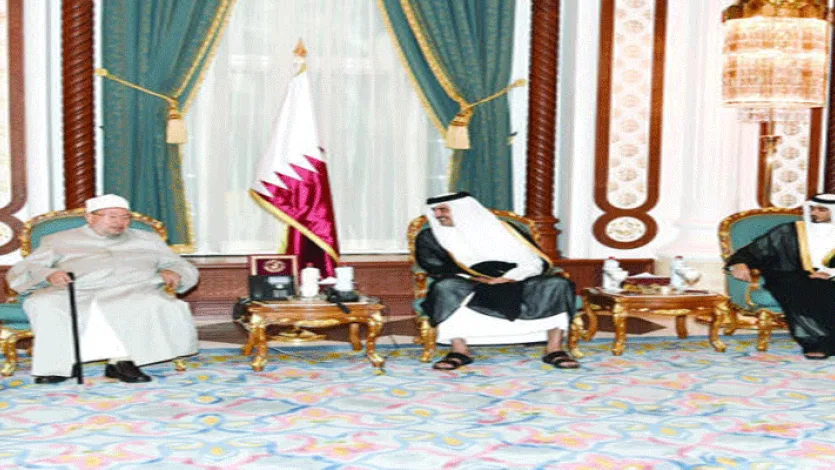 القرضاوي بحفل إفطار سمو الأمير تميم بن حمد آل ثاني