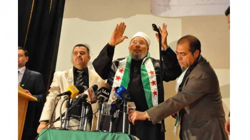 القرضاوي لأهل سوريا: وحدوا صفكم فأنتم شعب حر لا يقبل الهوان