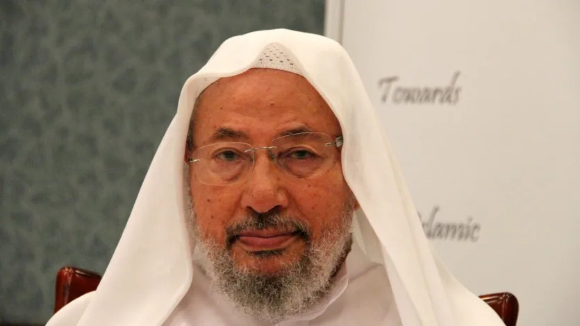 الشيخ القرضاوي يغادر المستشفى